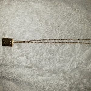 10k Gold Locket Book Necklace